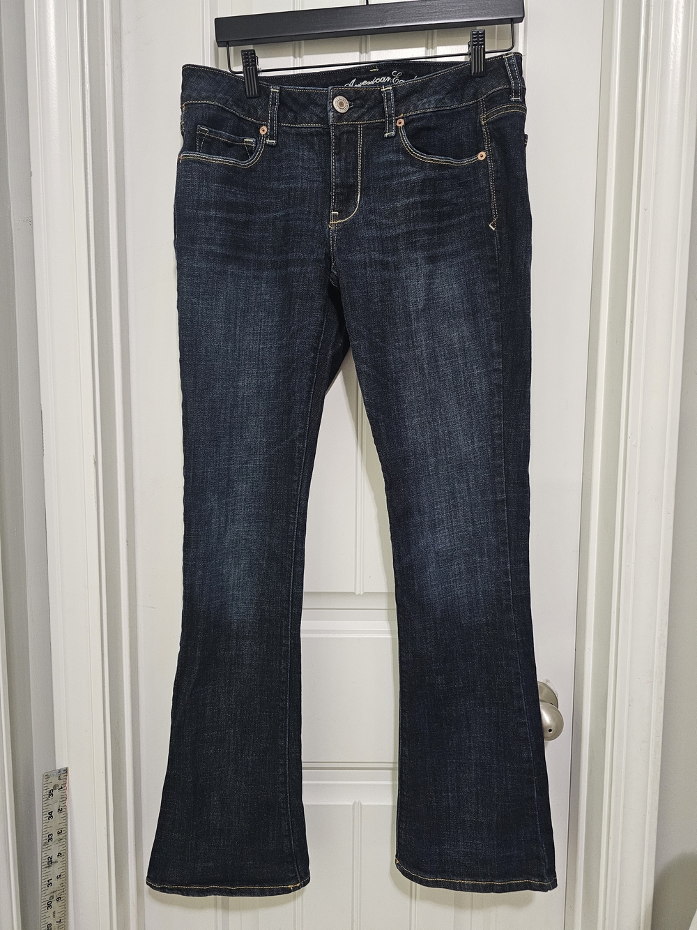 American Eagle Outfitters Dark Blue Boot-Cut Jeans - Picture 5 of 9